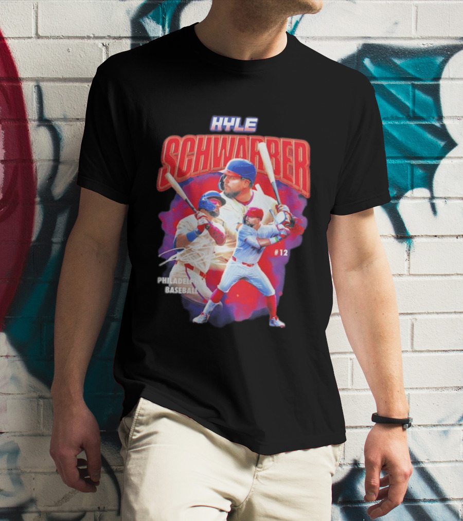 Kyle Schwarber Phillies Baseball #12 Collage 2026 T-Shirt