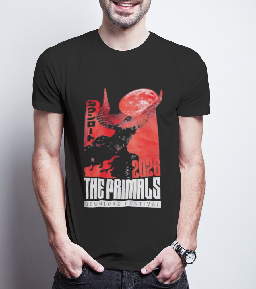 The Primals Download Festival 2026 Blood Moon 1312 Red Horns T-Shirt