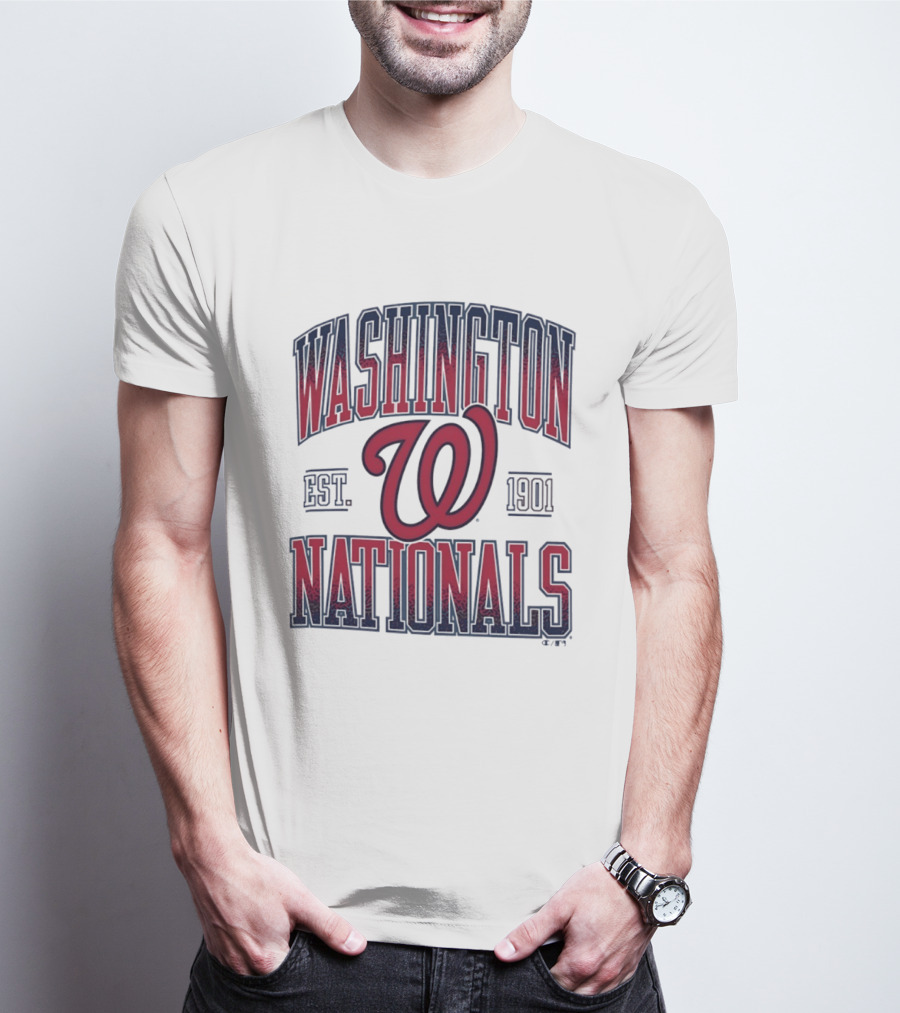 Washington Nationals Est 1901 MLB Baseball Vintage Red T-Shirt