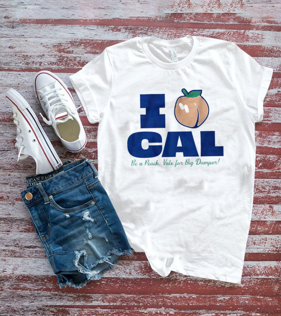 I Love Cal Peach Vote For Big Dumper Cal Raleigh T-Shirt