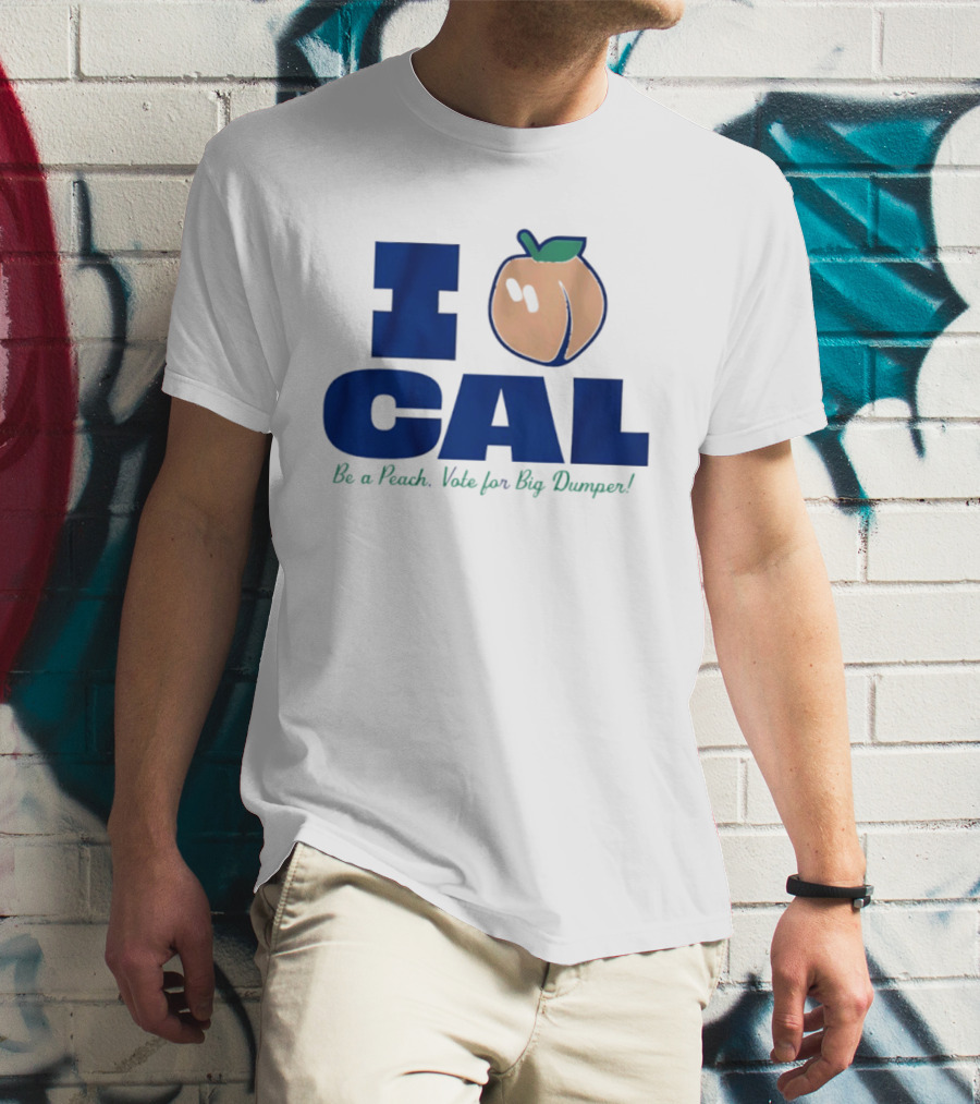I Love Cal Peach Vote For Big Dumper Cal Raleigh T-Shirt