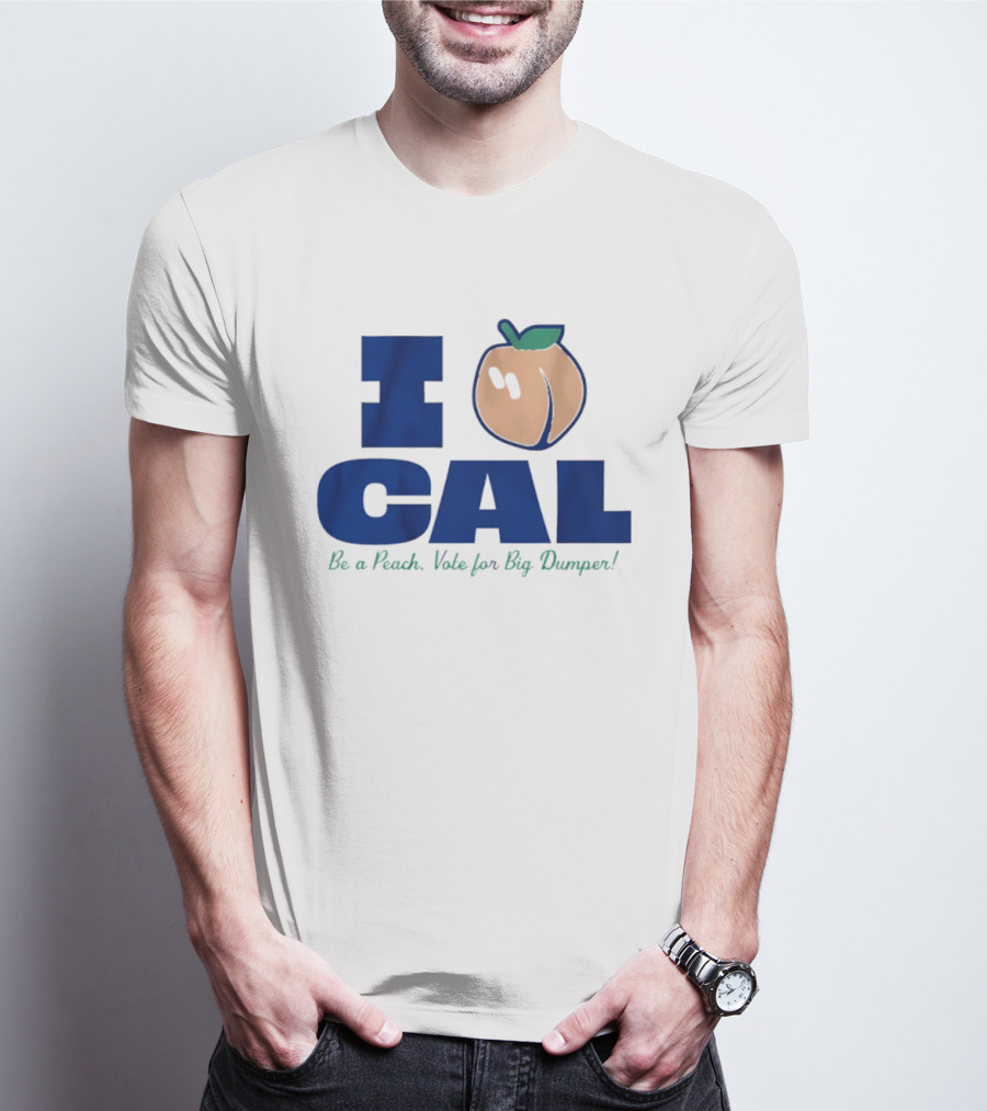 I Love Cal Peach Vote For Big Dumper Cal Raleigh T-Shirt