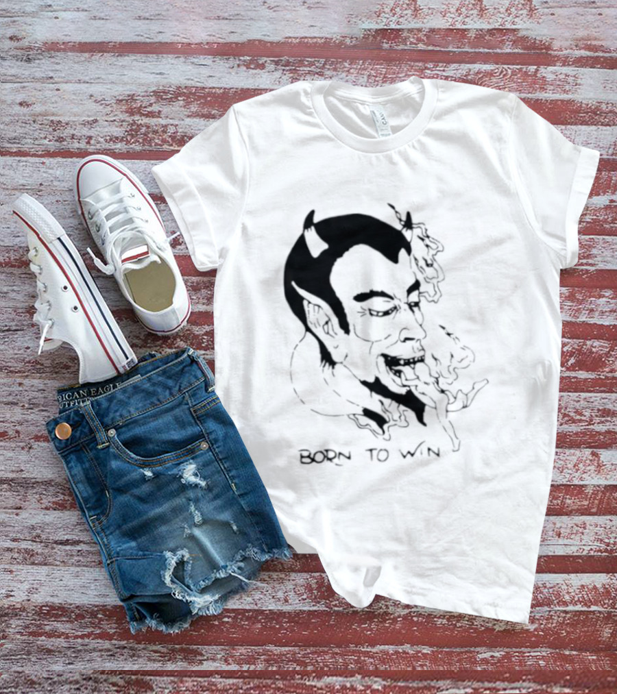 Devil Eating Person Born To Win T-Shirt