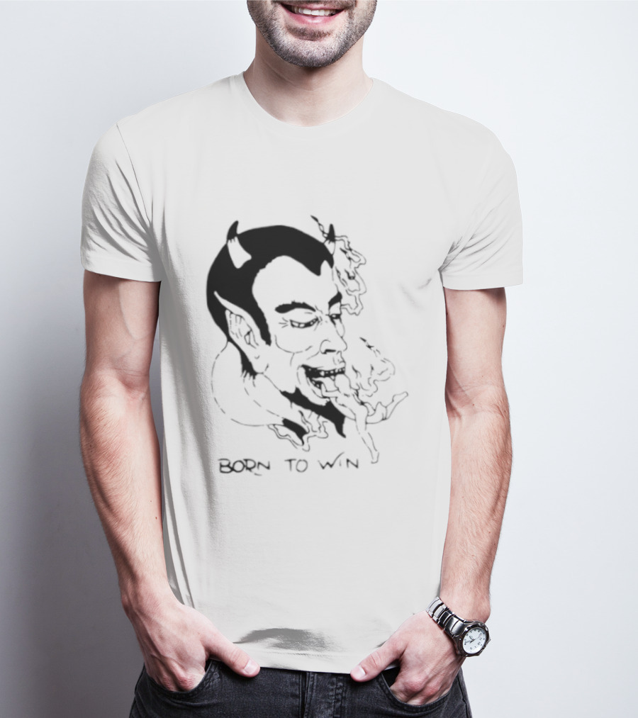 Devil Eating Person Born To Win T-Shirt