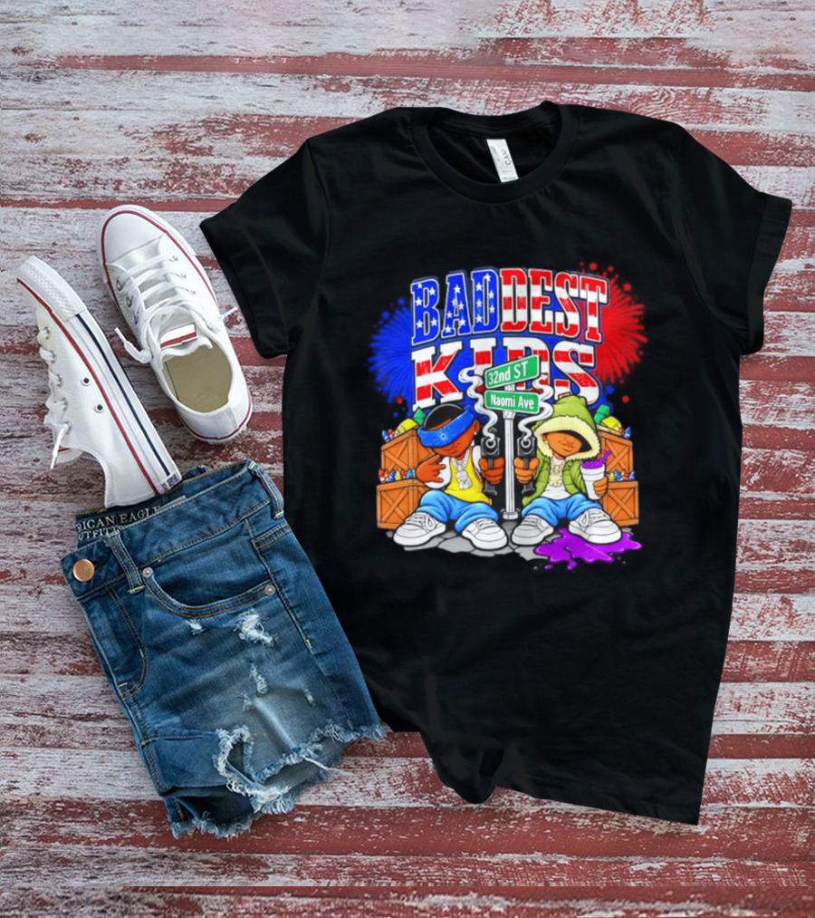 Baddest Kids 32nd St Naomi Ave Streetwear T-Shirt