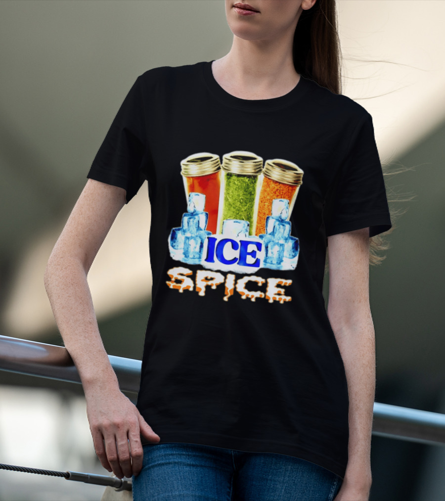 Ice Spice Iced Out Hip Hop Rap Music Funny Wordplay T-Shirt