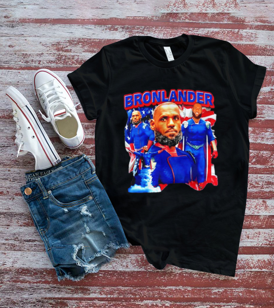 LeBron James Bronlander Basketball Superhero Fusion T-Shirt