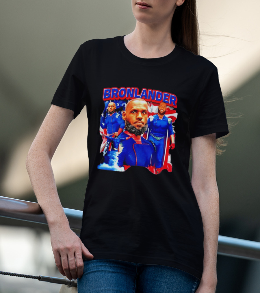 LeBron James Bronlander Basketball Superhero Fusion T-Shirt