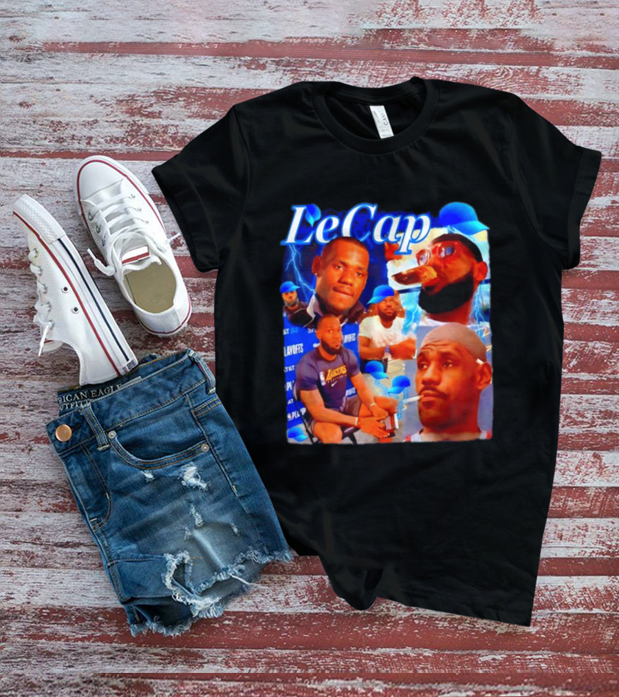 LeBron James LeCap Lakers Playoffs Meme T-Shirt
