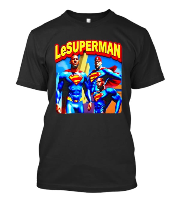 LeBron James LeSuperman Philadelphia 76ers Superhero T-Shirt