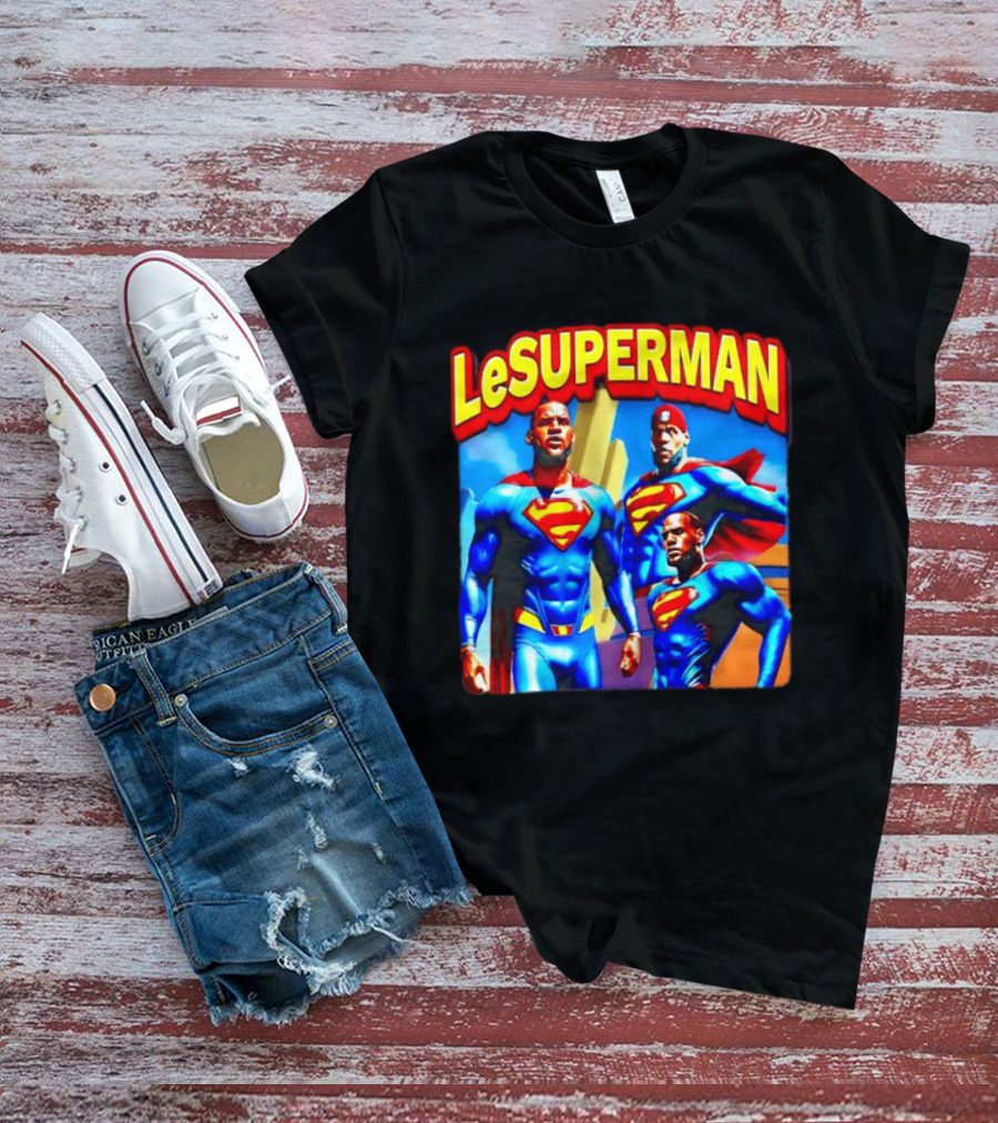 LeBron James LeSuperman Philadelphia 76ers Superhero T-Shirt