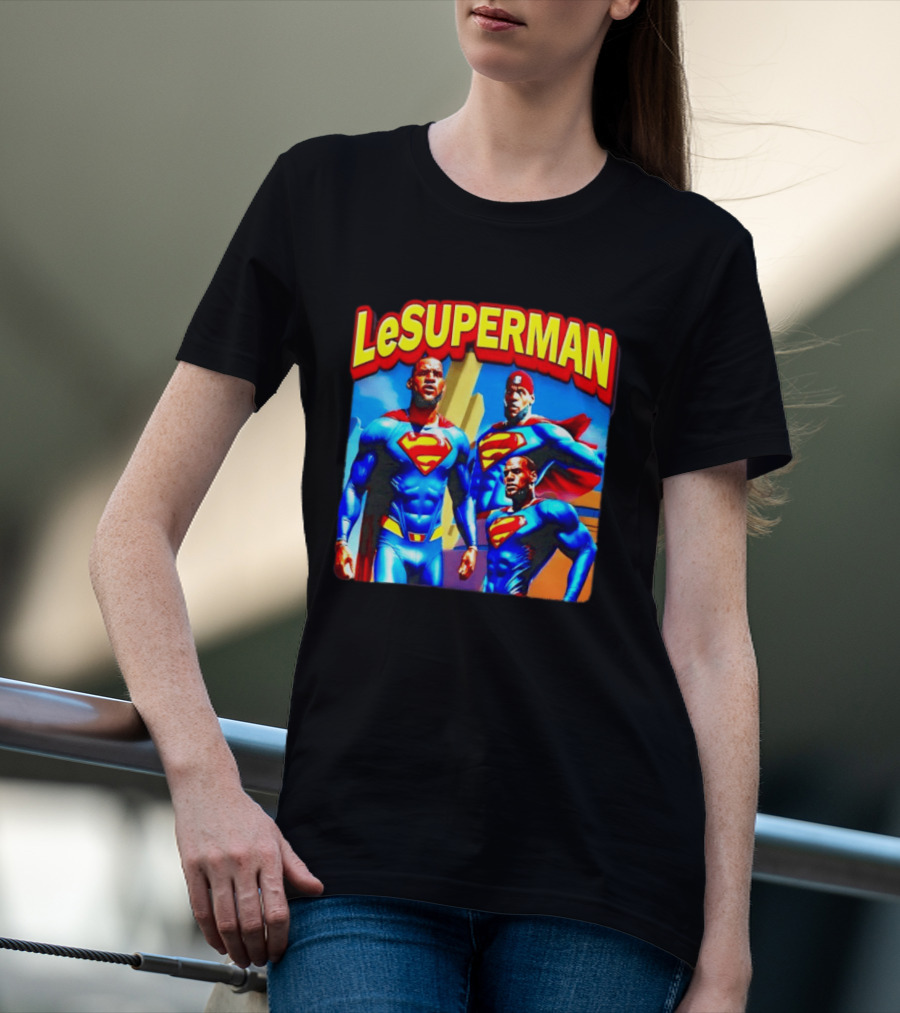 LeBron James LeSuperman Philadelphia 76ers Superhero T-Shirt