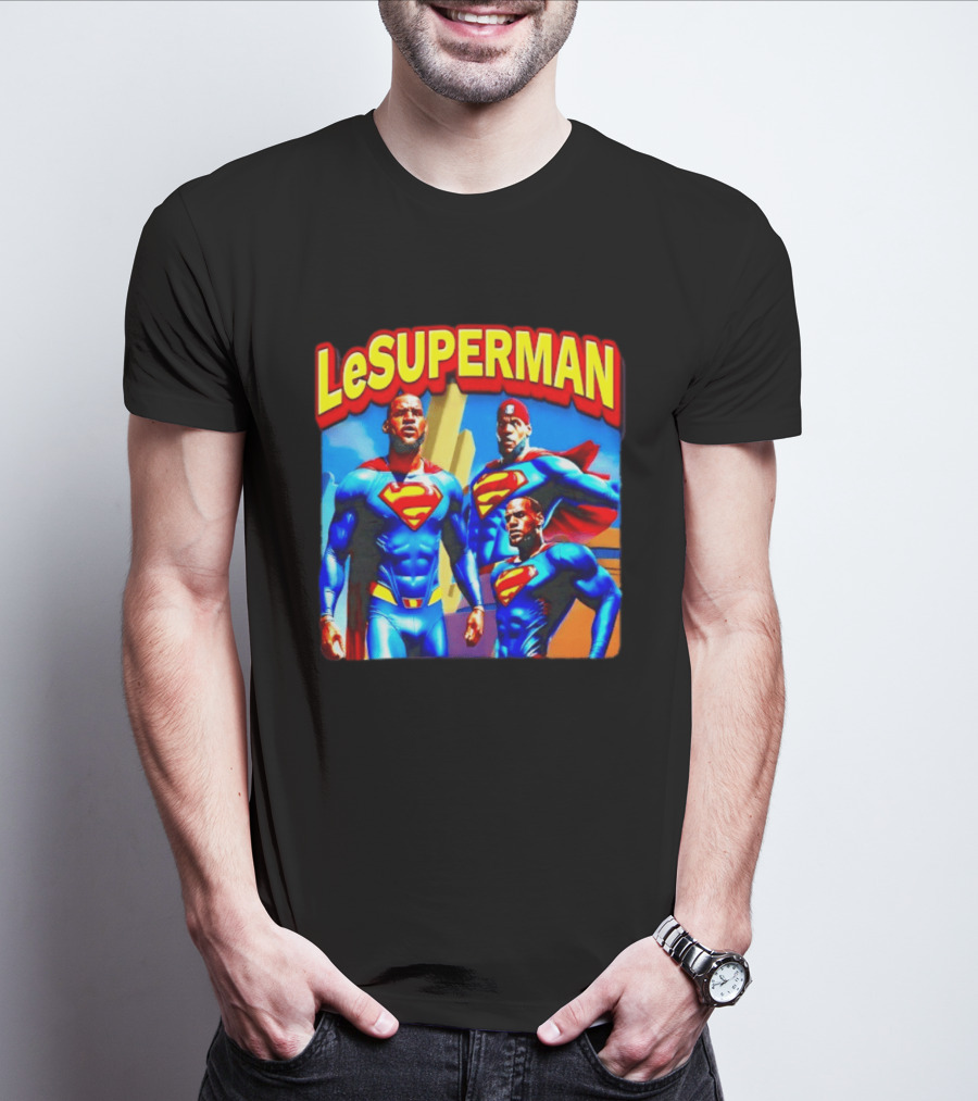 LeBron James LeSuperman Philadelphia 76ers Superhero T-Shirt