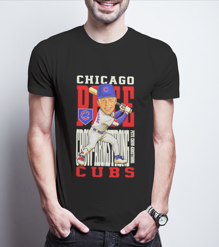 Chicago Pete Cubs Baseball Caricature Clash T-Shirt