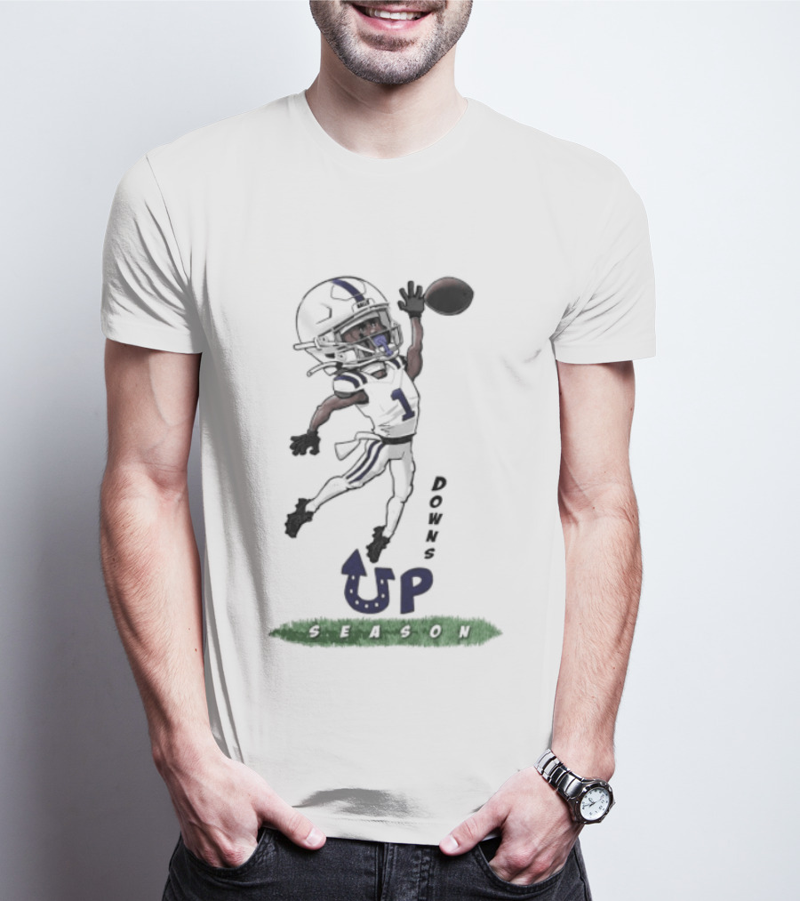 Josh Downs Indianapolis Colts Up Season Football Catch T-Shirt