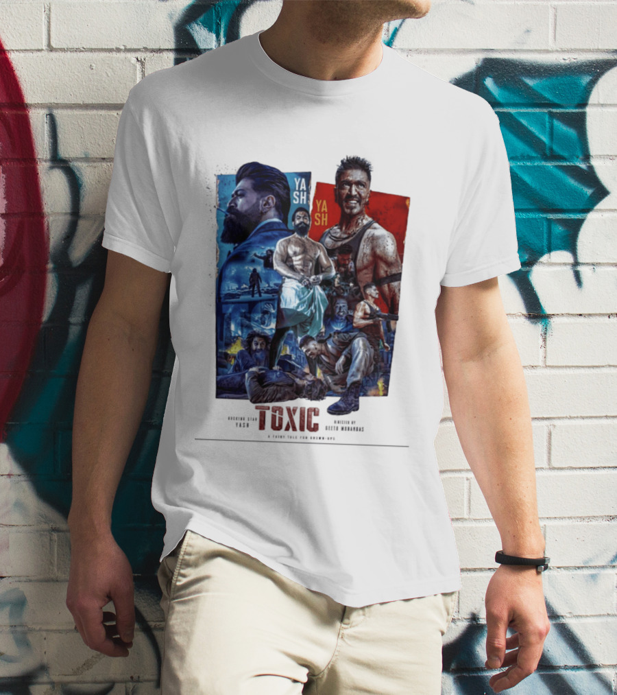 Yash Toxic A Fairy Tale For Grown Ups Rugged Warrior Action Adventure T-Shirt