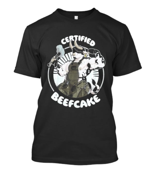 Certified Beefcake Muscular Bull Blacksmith T-Shirt