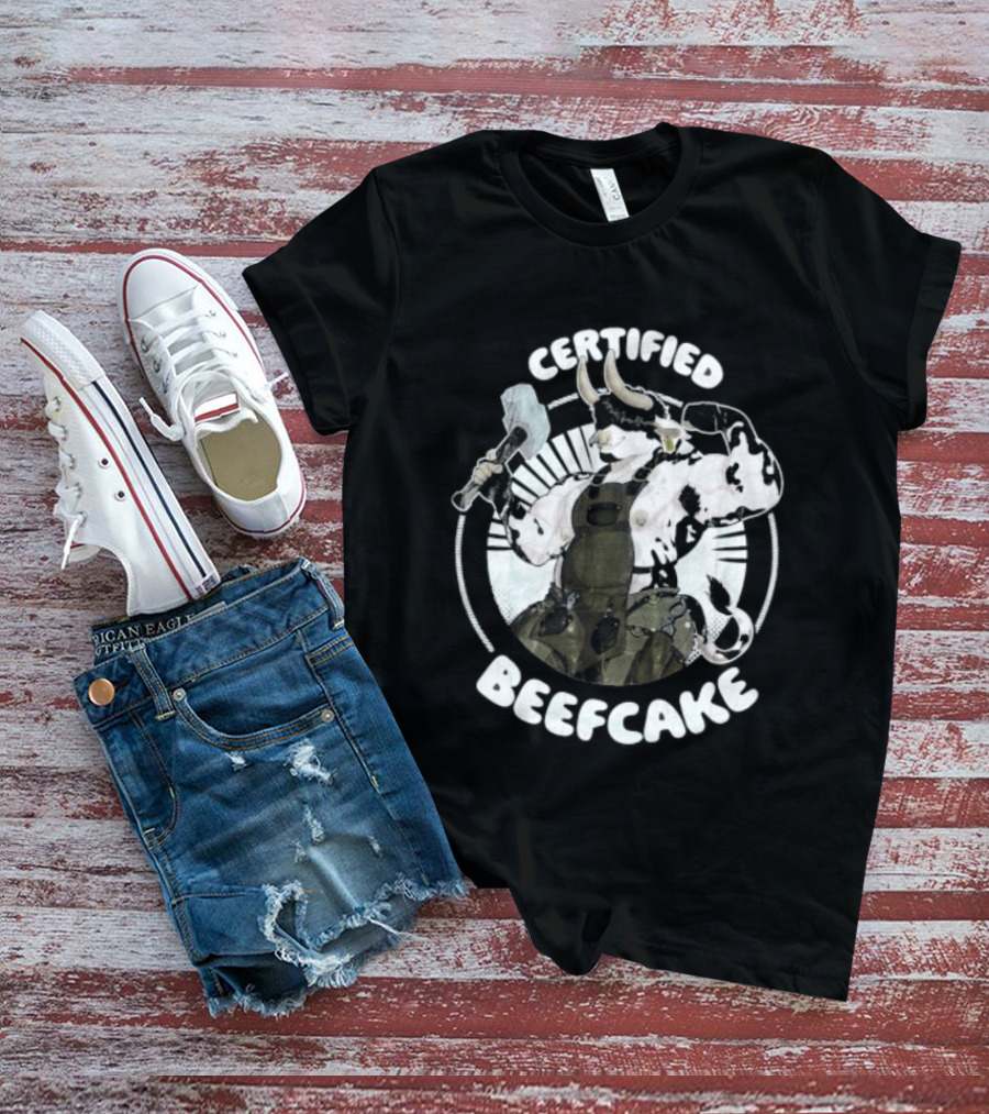 Certified Beefcake Muscular Bull Blacksmith T-Shirt