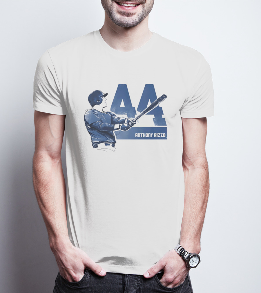 Anthony Rizzo 44 Swing Chicago Cubs Slugger T-Shirt