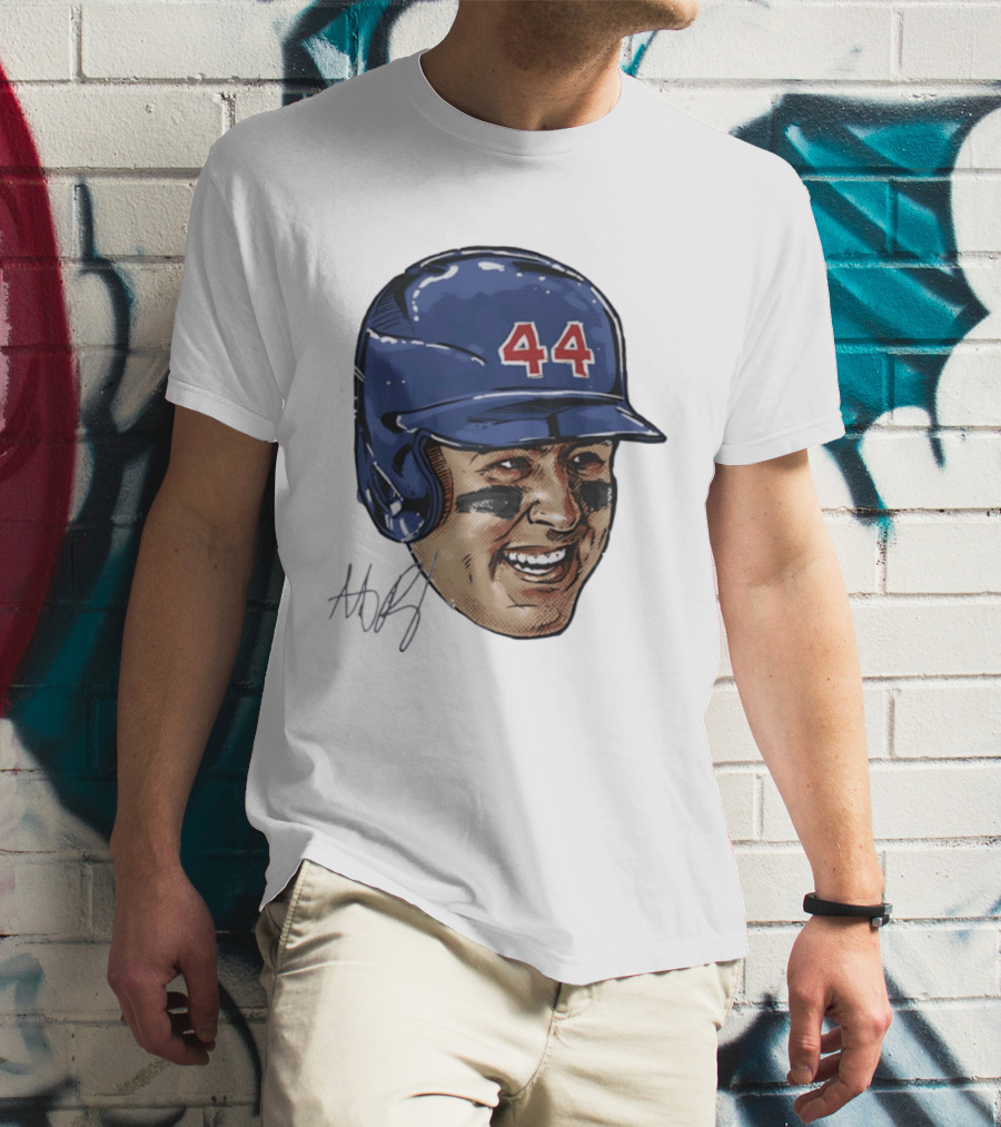 Anthony Rizzo 44 Chicago Cubs Iconic Smile Swag Head T-Shirt