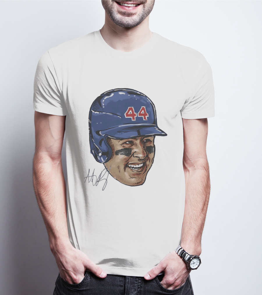 Anthony Rizzo 44 Chicago Cubs Iconic Smile Swag Head T-Shirt