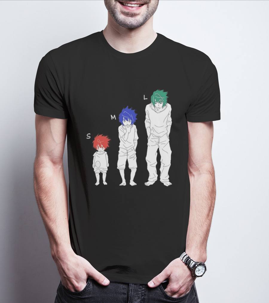 S M L Beyond Birthday Mello L Lawliet Colorful T-Shirt