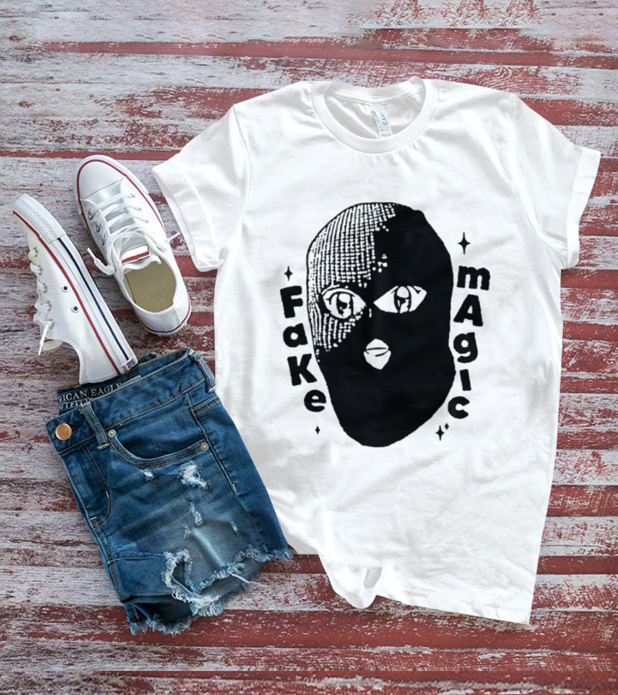 Fake Magic Anime Eyes Balaclava Ski Mask T-Shirt