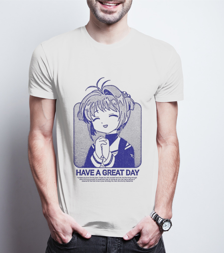 Have A Great Day Sakura Kinomoto Anime Cardcaptor Look T-Shirt