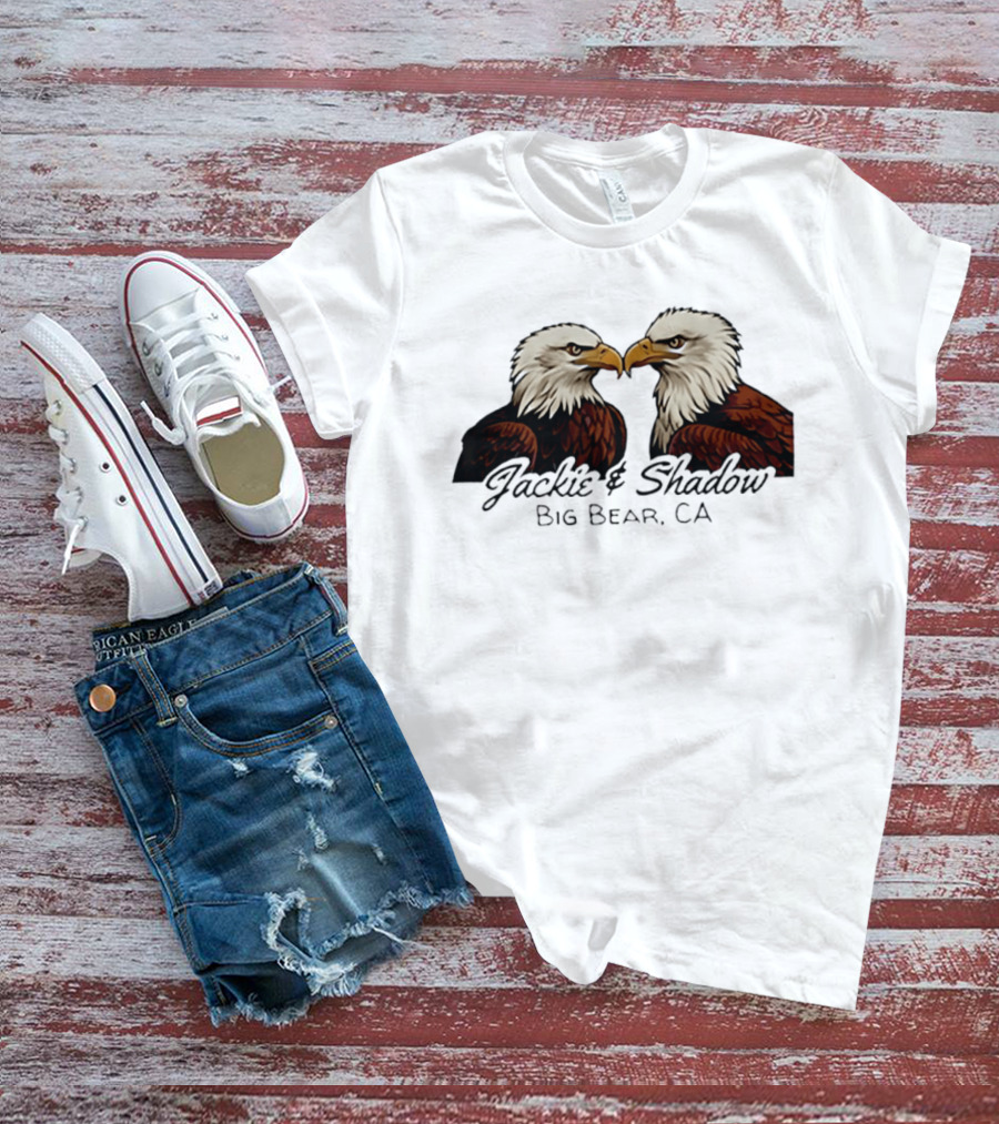 Jackie And Shadow Bald Eagles Big Bear CA Wildlife Pair T-Shirt