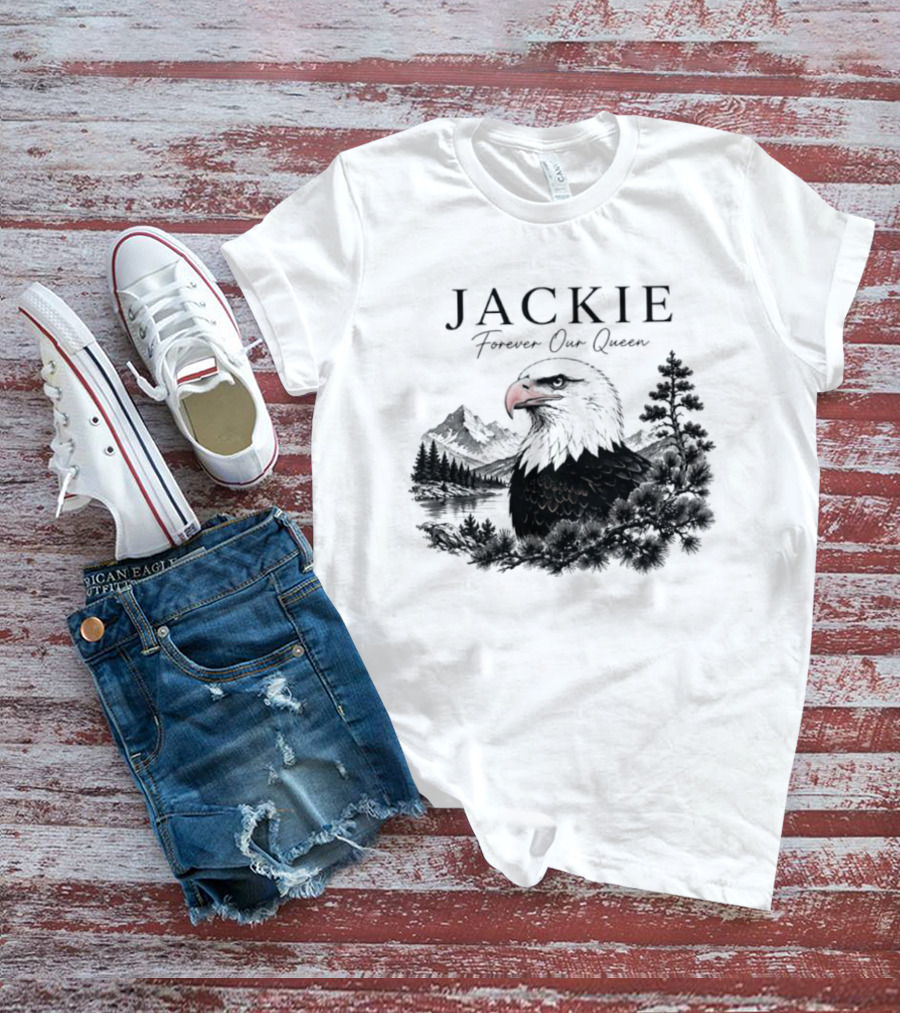 Jackie Forever Our Queen Eagle Mountain Landscape T-Shirt