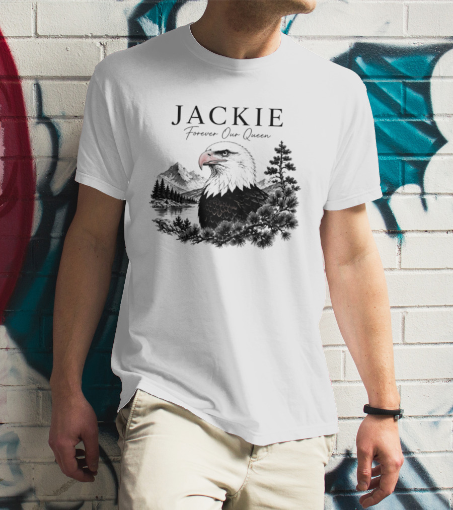 Jackie Forever Our Queen Eagle Mountain Landscape T-Shirt