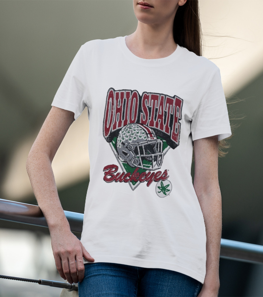 Ohio State Buckeyes Helmet Football Pride T-Shirt