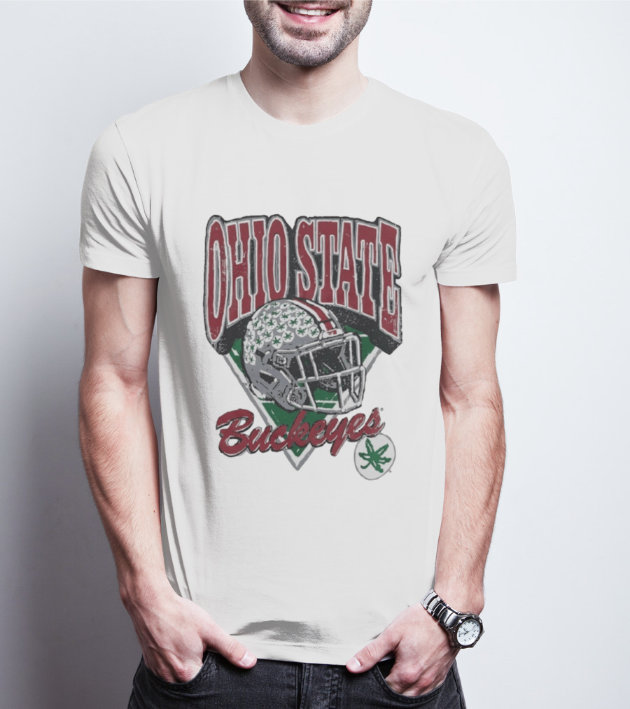 Ohio State Buckeyes Helmet Football Pride T-Shirt