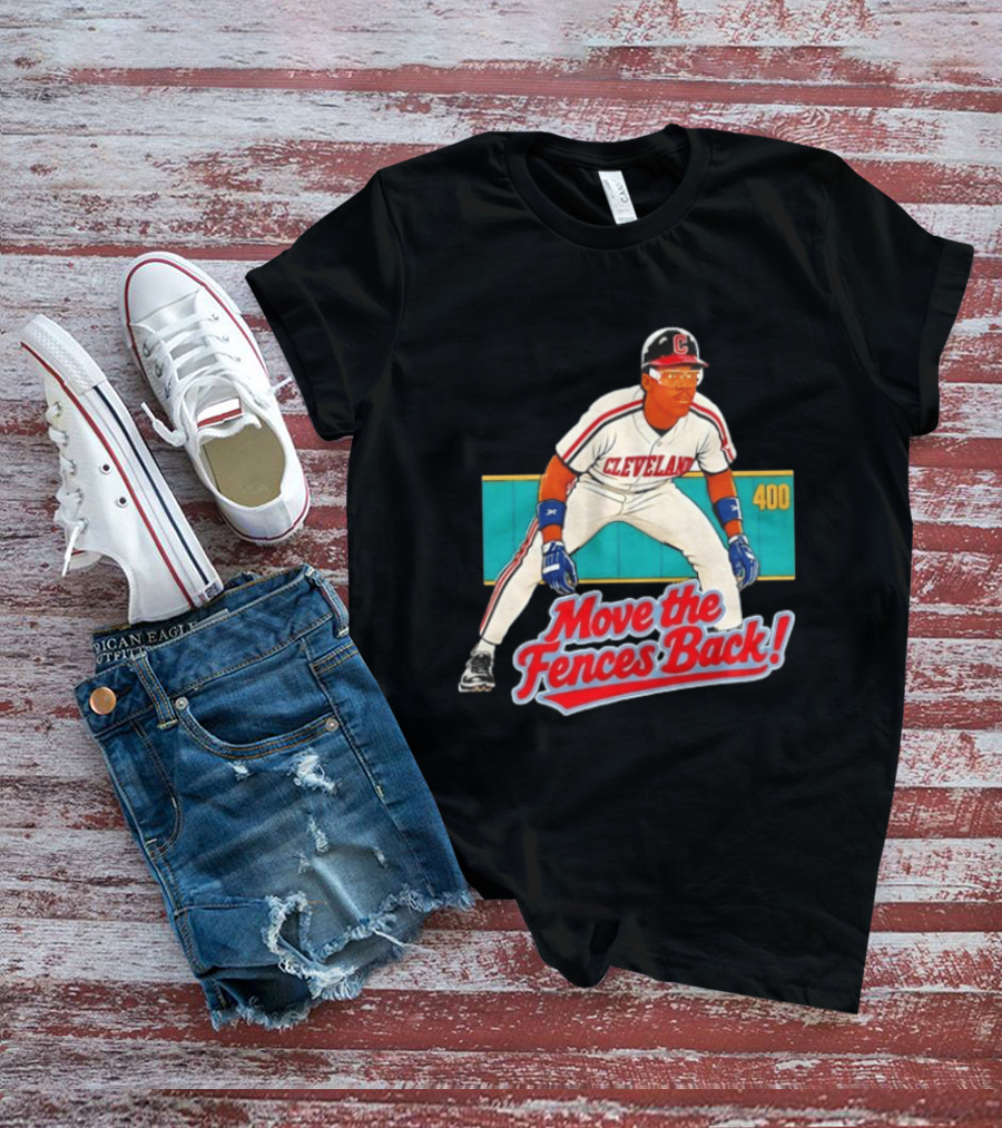 Move The Fences Back Cleveland Indians Alex Cole 400 T-Shirt