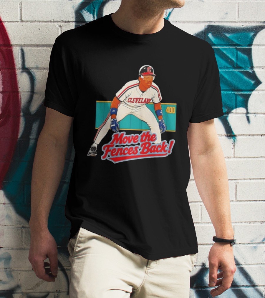 Move The Fences Back Cleveland Indians Alex Cole 400 T-Shirt