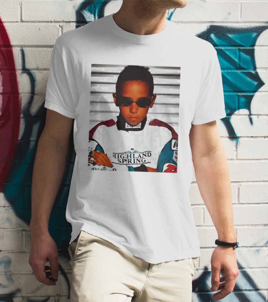 Lewis Hamilton Highland Spring Racing Attire Youthful Champion T-Shirt