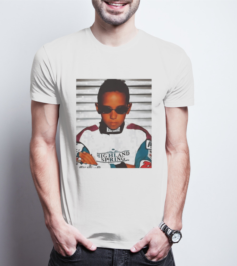 Lewis Hamilton Highland Spring Racing Attire Youthful Champion T-Shirt