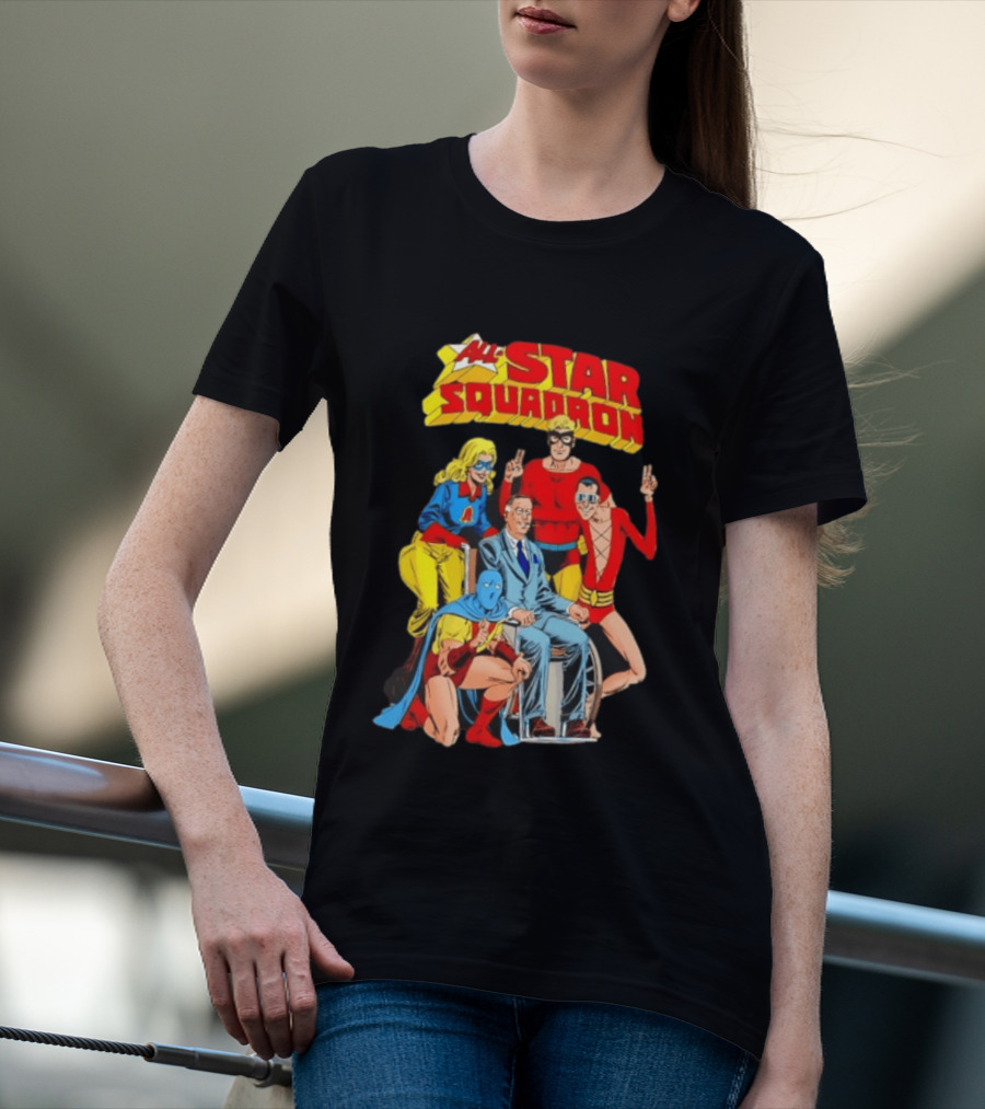 All Star Squadron DC Comics Superhero Team Cover T-Shirt