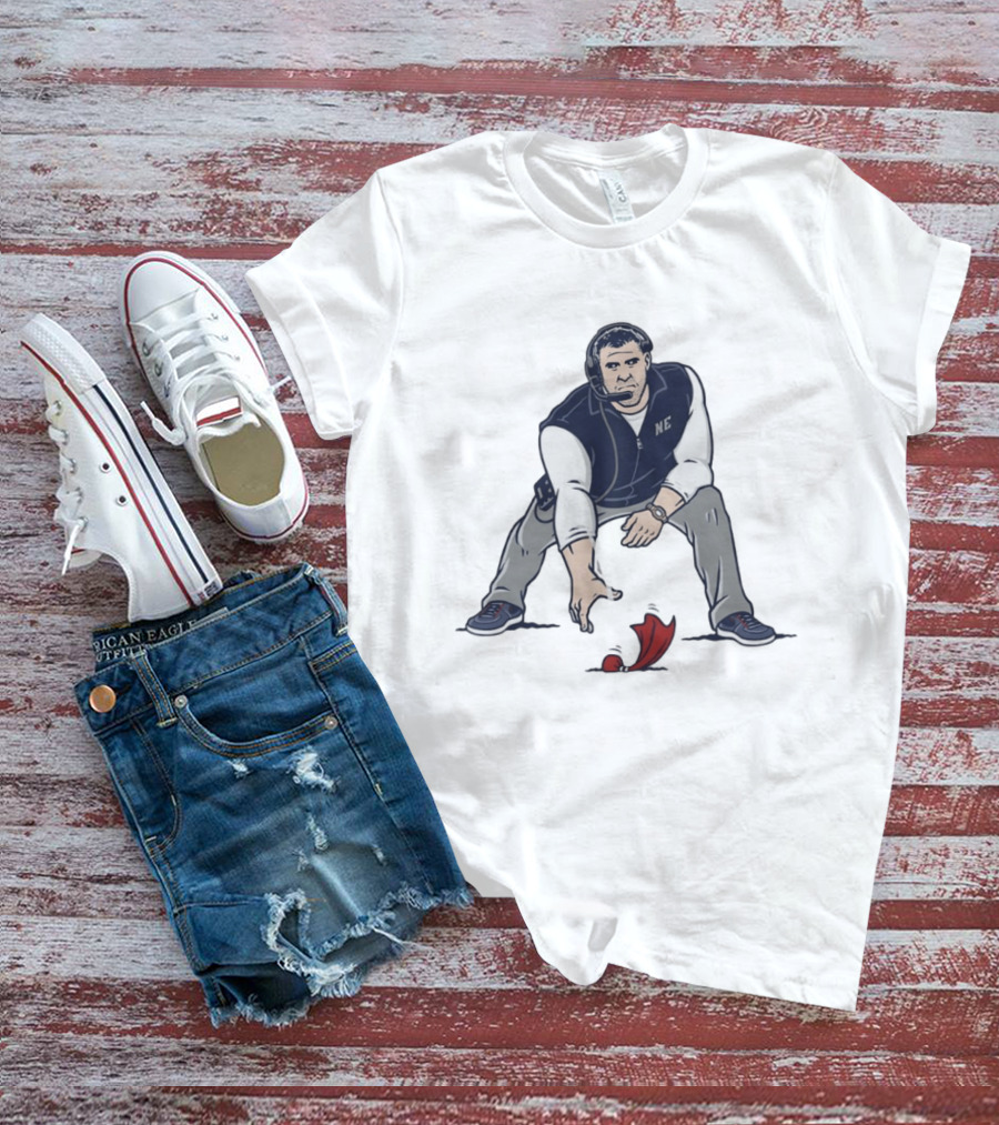 Mike Vrabel NE Three Point Stance Coach T-Shirt
