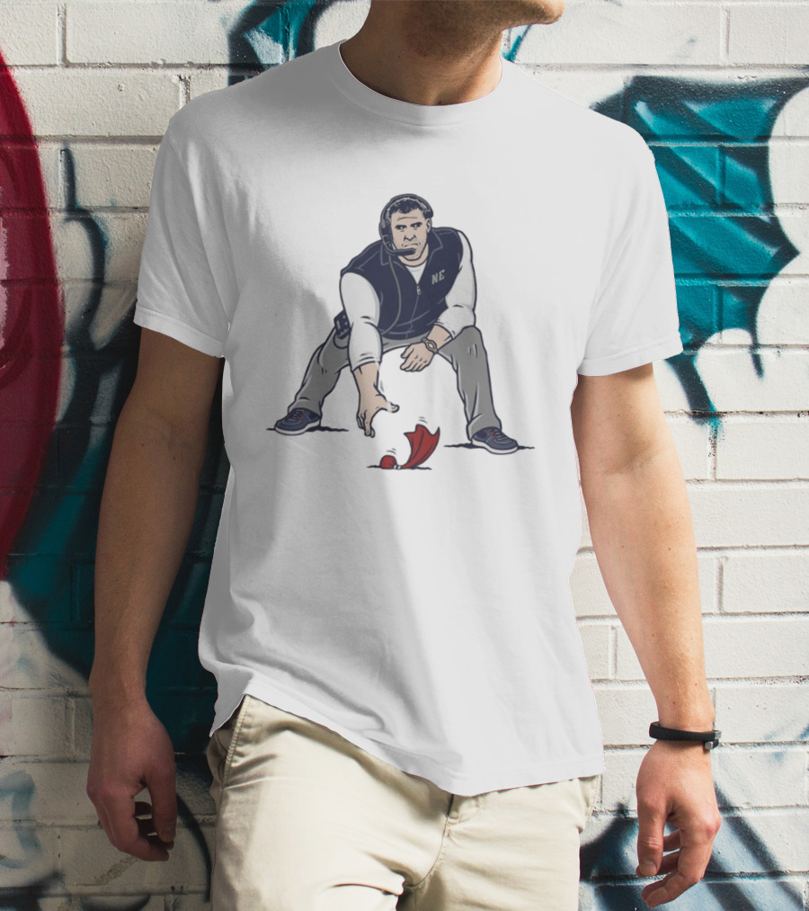Mike Vrabel NE Three Point Stance Coach T-Shirt