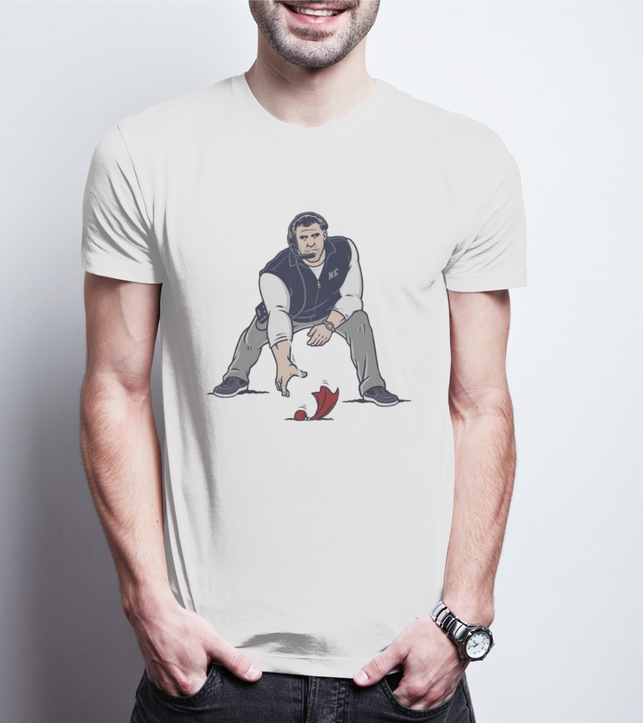 Mike Vrabel NE Three Point Stance Coach T-Shirt