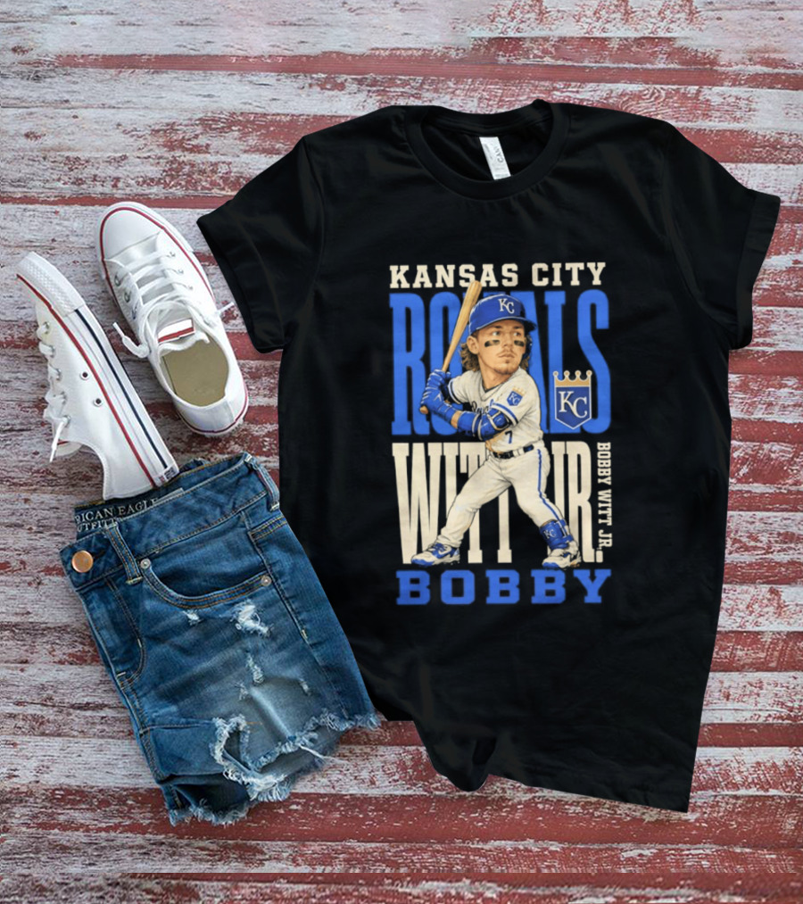 Kansas City Royals Bobby Witt Jr. MLB 2026 Caricature T-Shirt