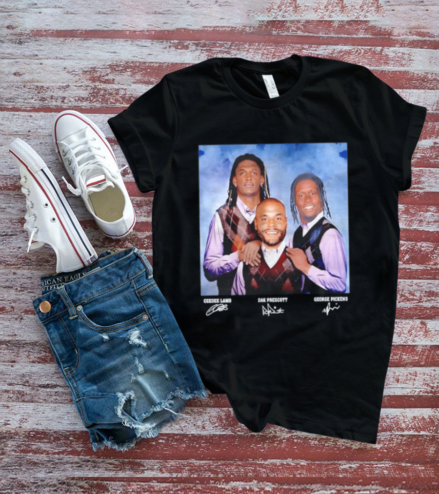 CeeDee Lamb Dak Prescott George Pickens Dallas Cowboys Pittsburgh Steelers Step Brothers T-Shirt