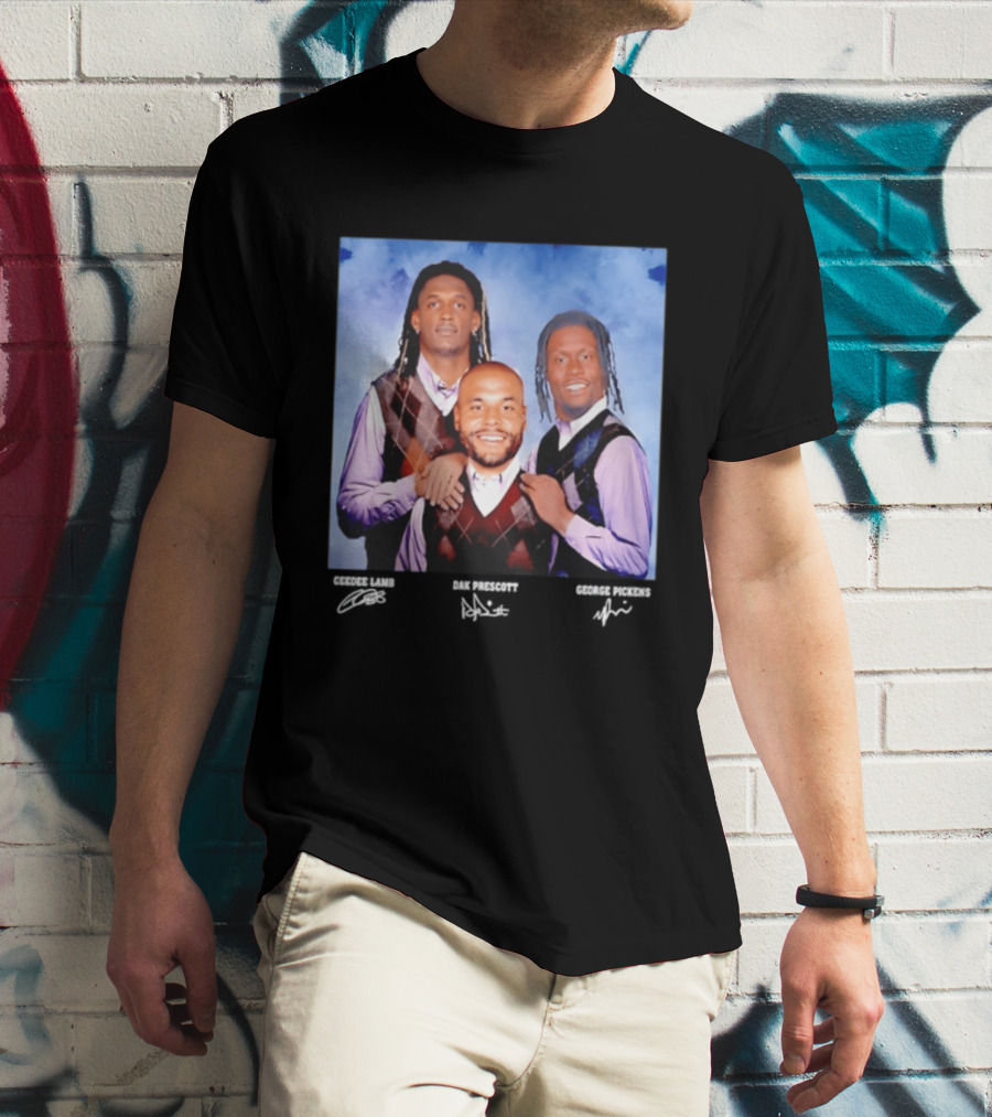 CeeDee Lamb Dak Prescott George Pickens Dallas Cowboys Pittsburgh Steelers Step Brothers T-Shirt