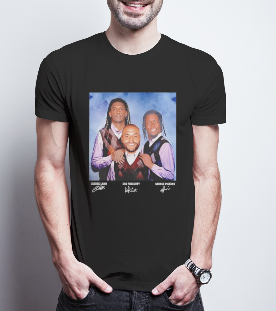 CeeDee Lamb Dak Prescott George Pickens Dallas Cowboys Pittsburgh Steelers Step Brothers T-Shirt