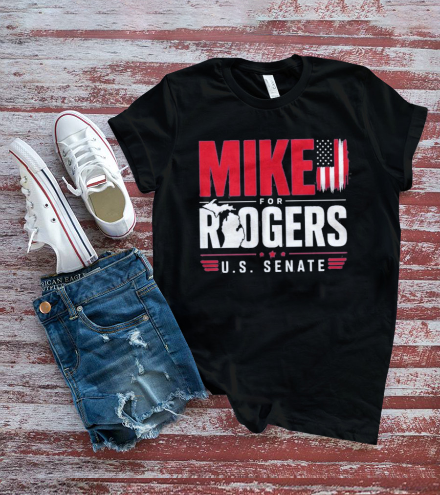 Mike Rogers U.S. Senate Campaign American Flag T-Shirt