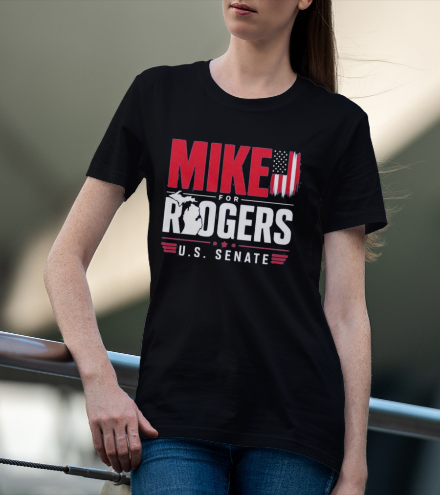 Mike Rogers U.S. Senate Campaign American Flag T-Shirt
