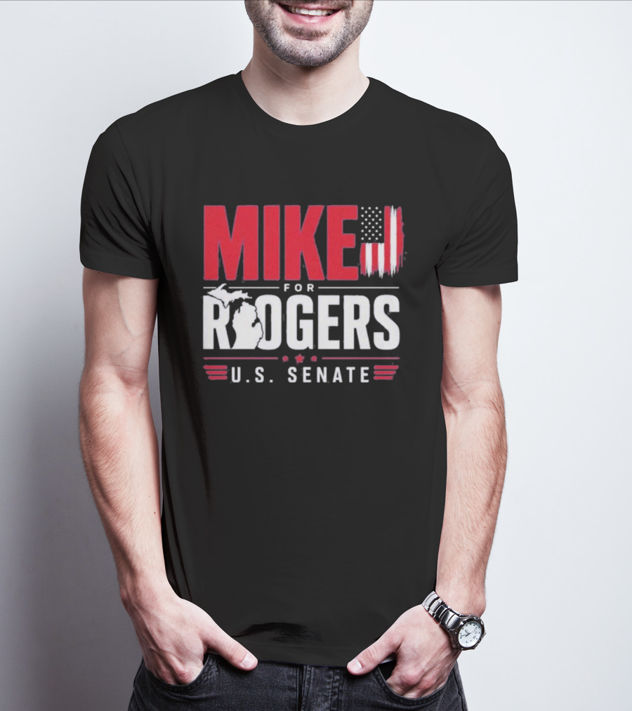 Mike Rogers U.S. Senate Campaign American Flag T-Shirt