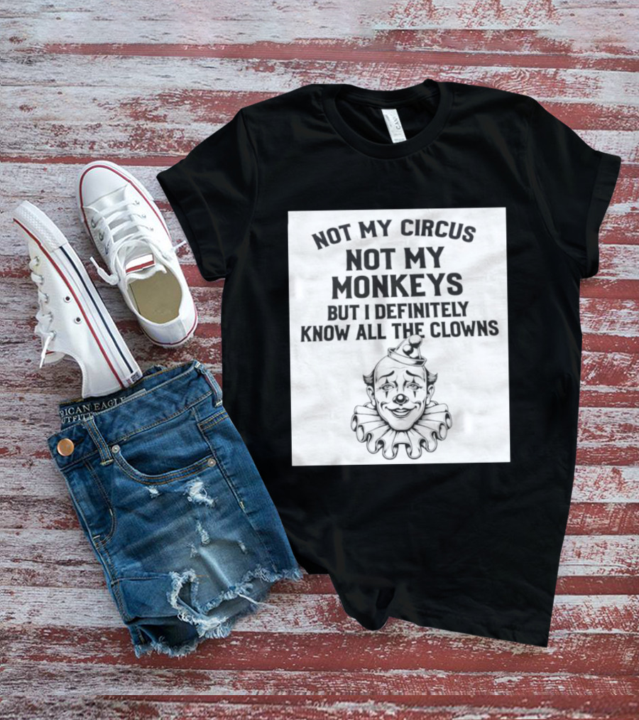 Not My Circus Not My Monkeys But I Definitely Know All The Clowns T-Shirt