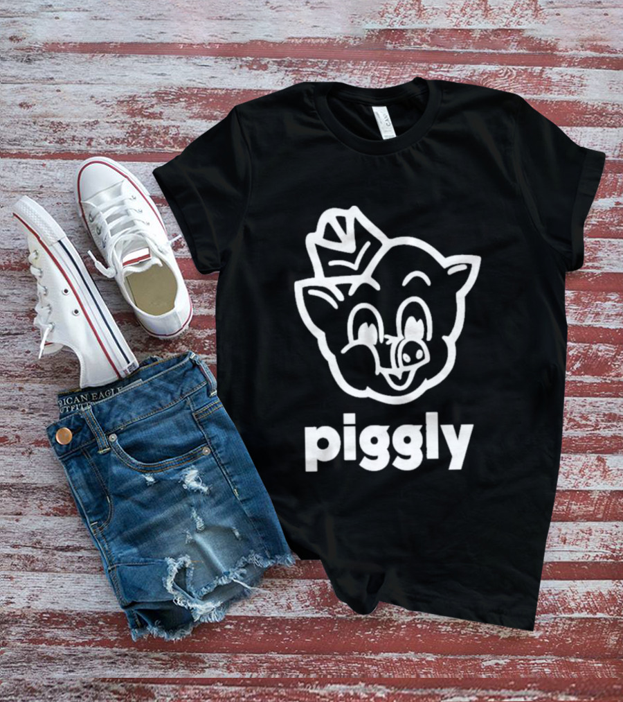 Piggly Wiggly Vintage Cartoon Mascot Retro Grocery T-Shirt
